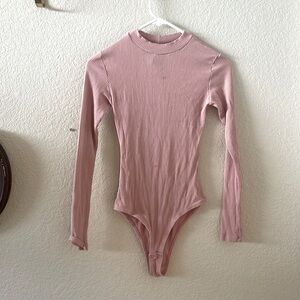 FarmRio long sleeve bodysuit *pink/size small*